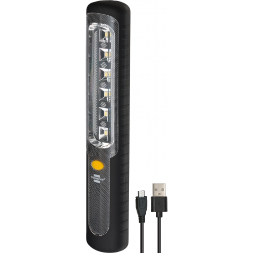 Lampe torche LED HL 300 AD rechargeable par manivelle (à la Dynamo) et au port USB (300lm)