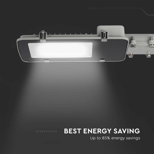 Lampadaire LED sur secteur 6500K/4000K, IP65, Puissance: 50W, 5000lm