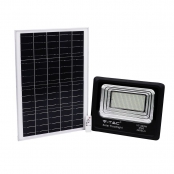 Projecteur LED Solaire IP65 300W 4200lm / 50W Plaque Solaire, 50000mAh, 10h-12h, 6000K, Noir, Câble: 5m