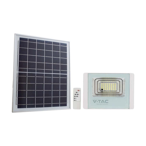 Projecteur LED Solaire IP65 200W 3100lm / 40W Plaque Solaire, 40000mAh, 10h-12h, 4000K, Blanc, Câble: 5m