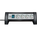 Prolongateur multiprise Premium-Office-Line 4 prises noir/gris clair 1,8m H05VV-F 3G1,5