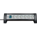 Prolongateur multiprise Premium-Office-Line 6 prises noir/gris clair 3m H05VV-F 3G1,5