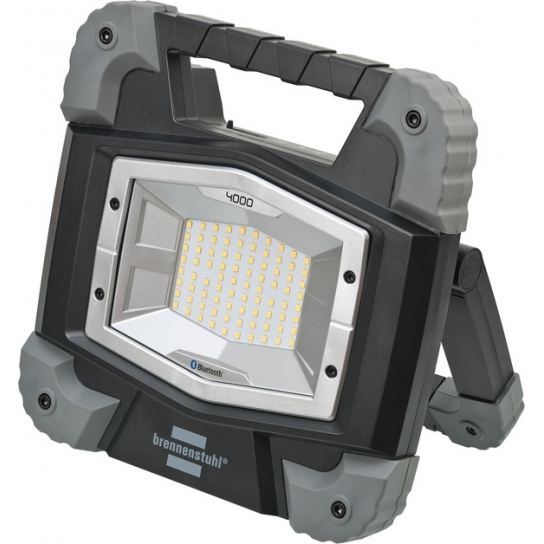 Projecteur LED TORAN portable, rechargeable, connecté en Bluetooth®, 3800 lumen (IP55,40W, autonomie 30h, fonction Powerbank)
